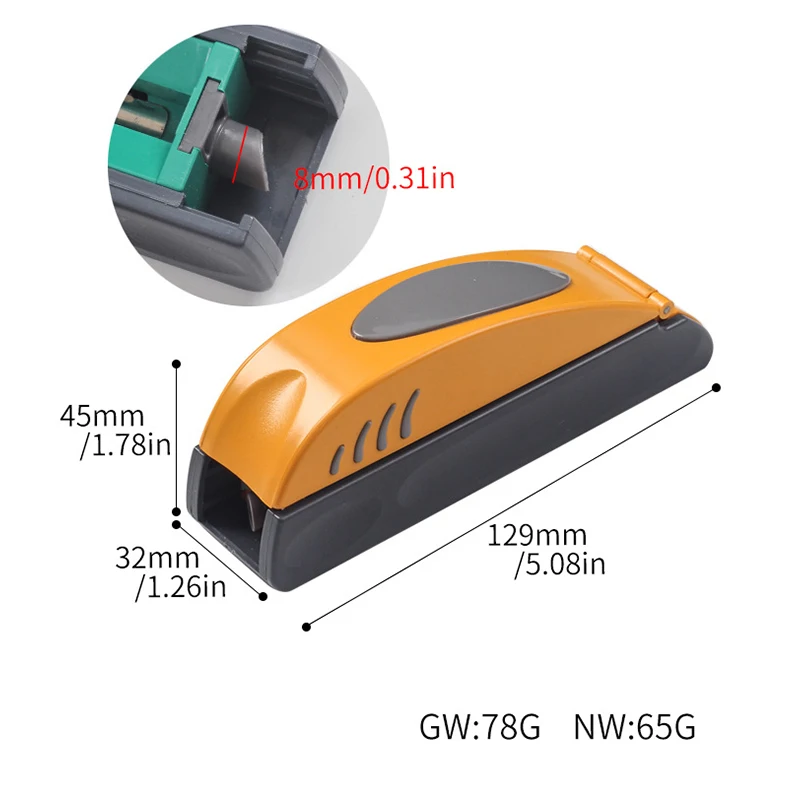 Portable Cigarette Rolliing Machine Manual Push-Pull Cigarette Roller 8mm Tobacco Filling Roller Easy to Use Smoking Accessories
