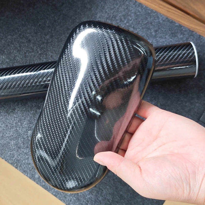 PET 6D Glossy Carbon Fiber Vinyl Wrap, High Stretch Self Adhesive Film, Waterproof UV Resistant Car Interior Sticker