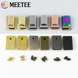 10-100Pcs 9mm Metal Zipper Tail Clip For Bag Zips Stopper Cord Lock Sewing End Plug Clasp Repair Kit DIY Hardware Accessories