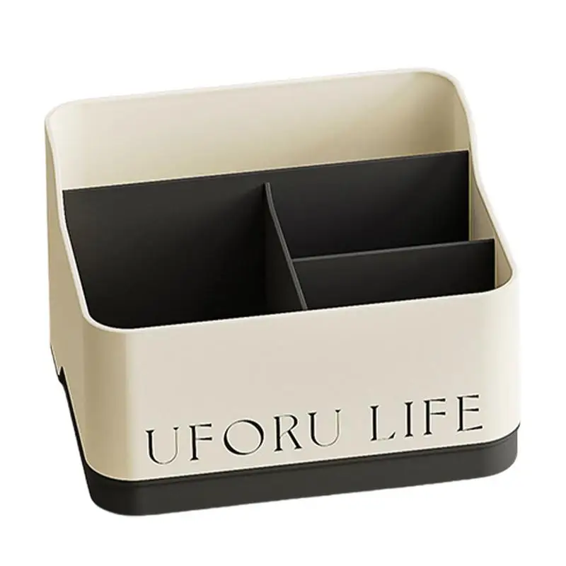 

Desk Storage Organizer Portable Plastic Pen Holder Make Up Cosmetics Sundries Jewellery Divider Home Office Desk Stationery Box