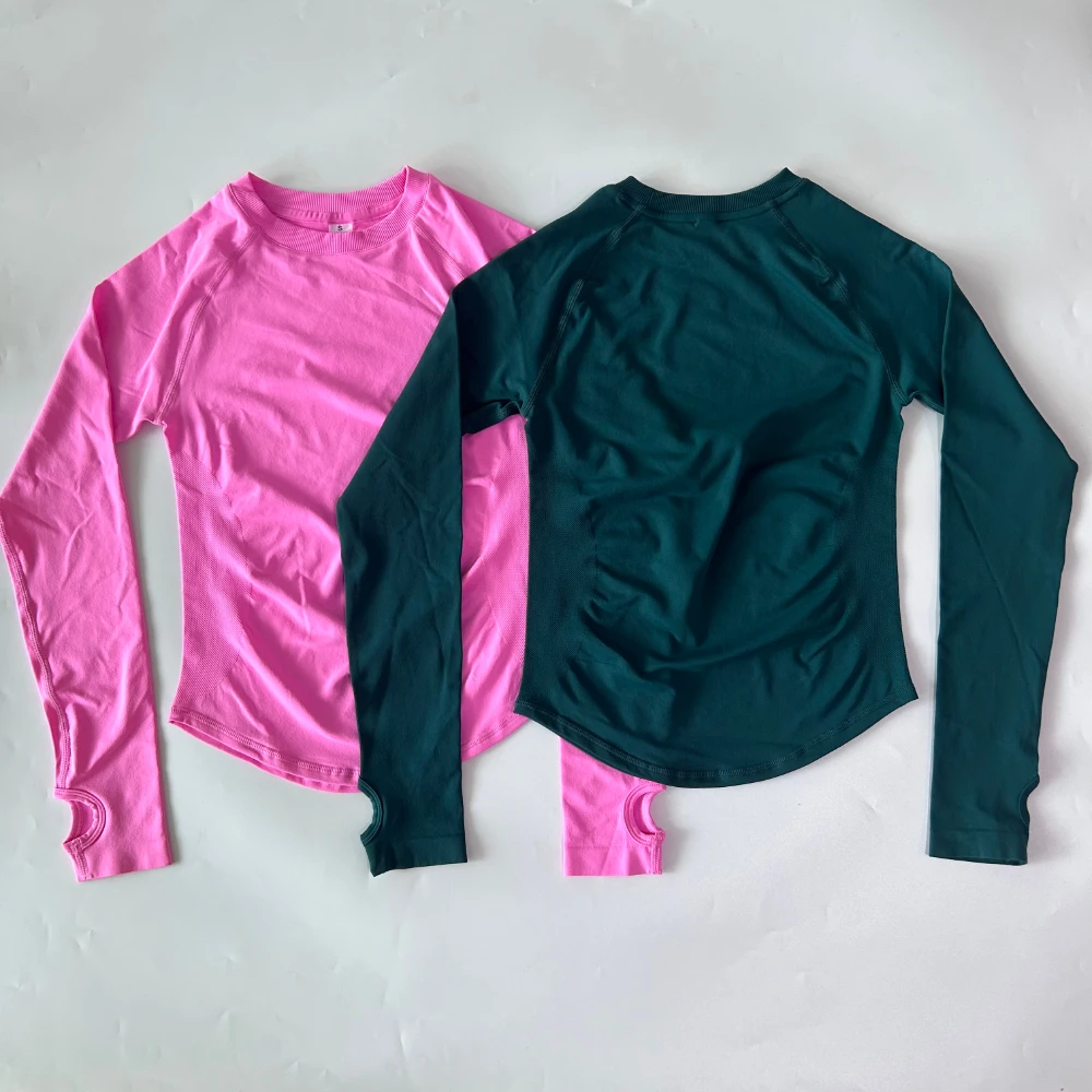 NO LOGO Legging Set Women Seamless Long Sleeve Gym Crop Top High Waist Gym Leggings Sports Set Fitness Clothes Workout Yoga Set view 6