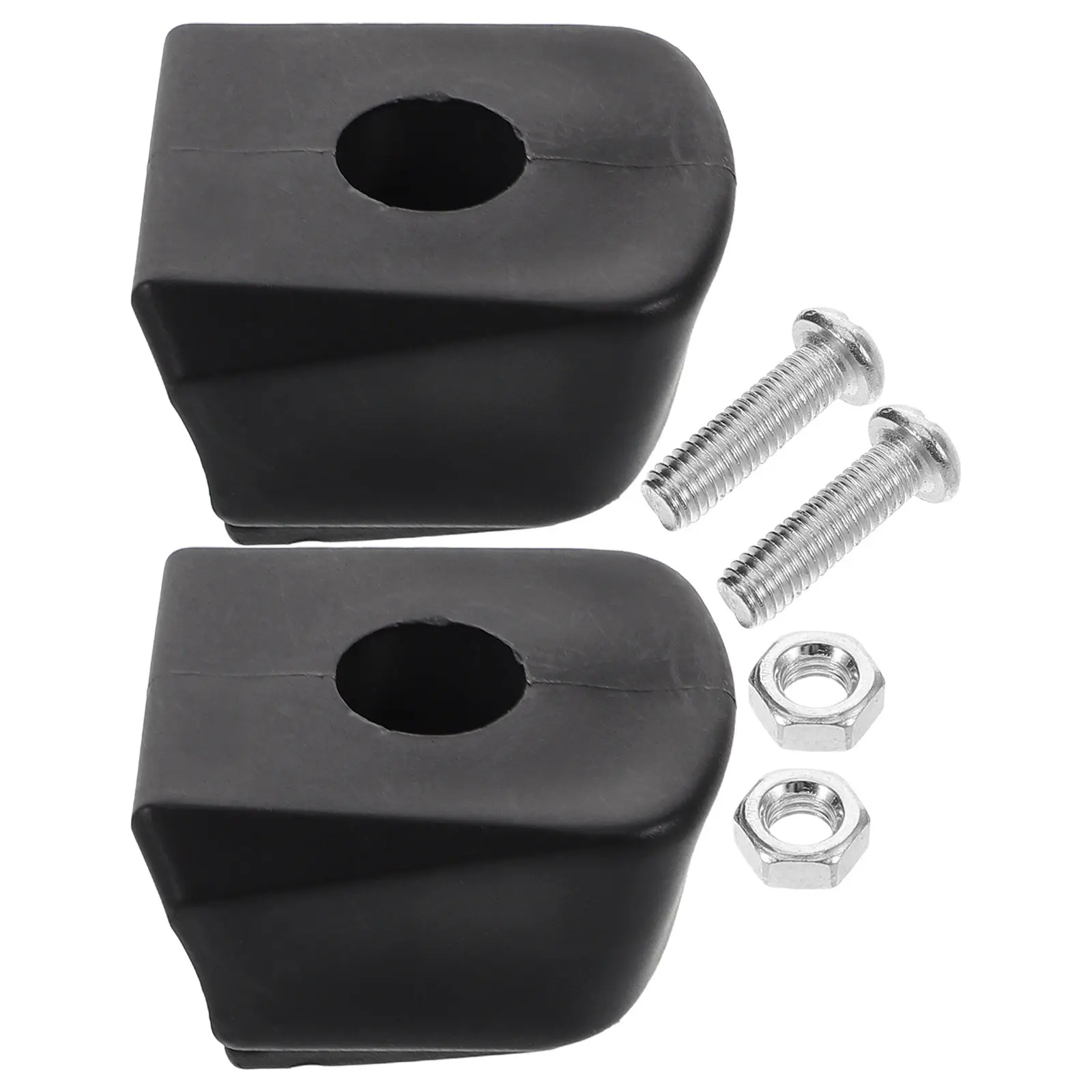 

2 Pcs Black Inline Skate Brake Block Pads Non Slip Quad Roller Skate Stopper Wear Resistant Replacement Parts Accessories