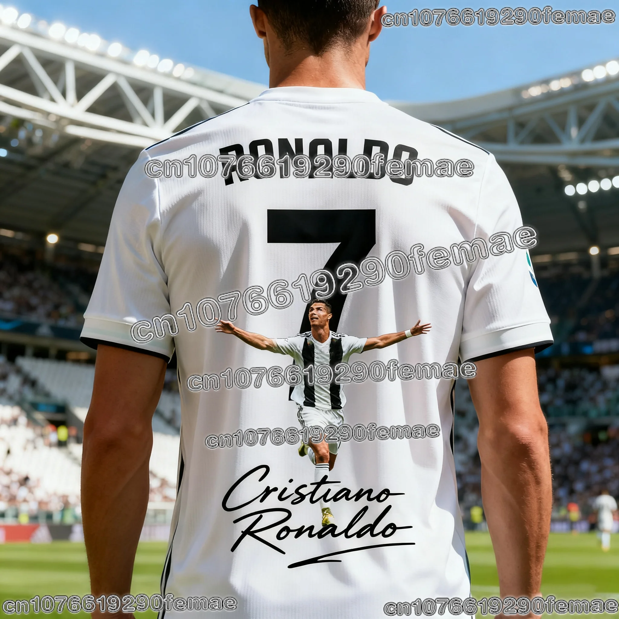 ChatGPT AI Ronaldo # 7 جيرسي كرة قدم صيفي خفيف الوزن للبالغين والأطفال، ملابس رياضية عالية الجودة، إصدار كاجوال