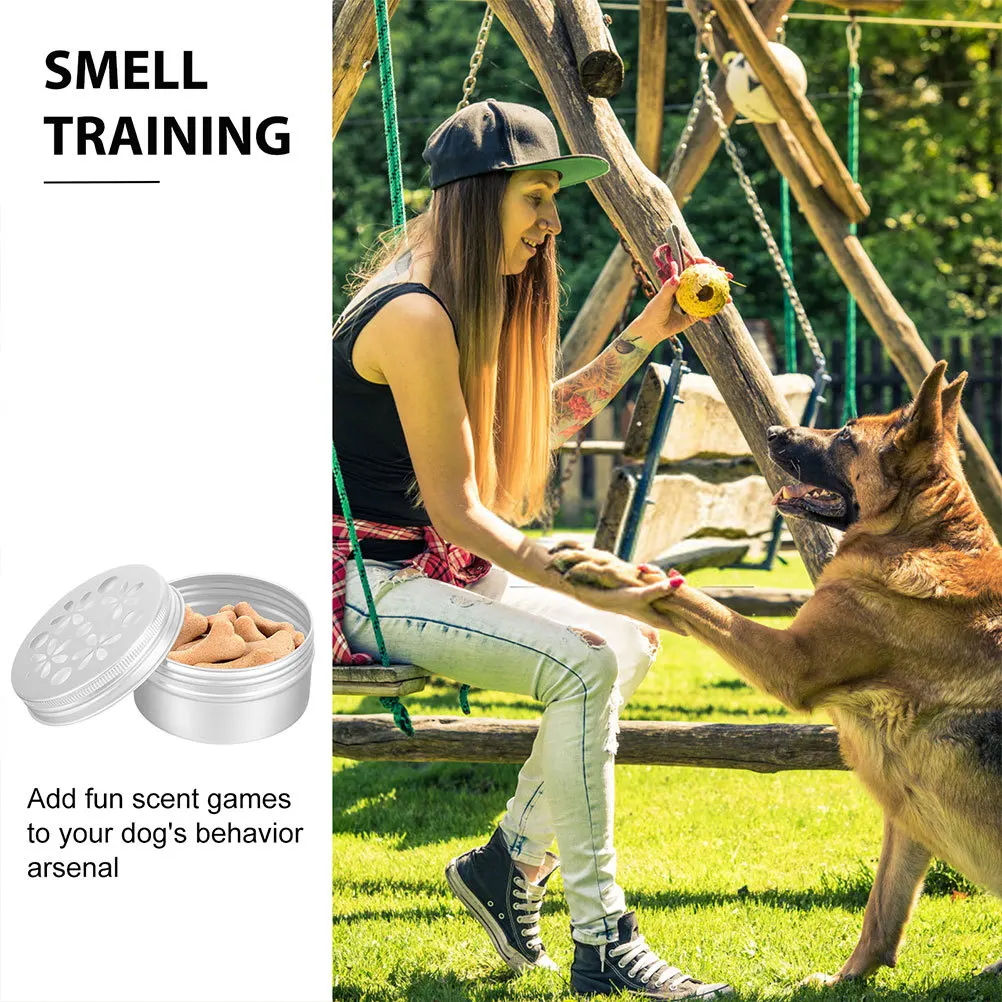 

10pcs Dog Scent Training Boxes Metal Odor Snuffle Puzzle For Dogs Anxiety Relief Small Medium Dog Training Tool Interactive