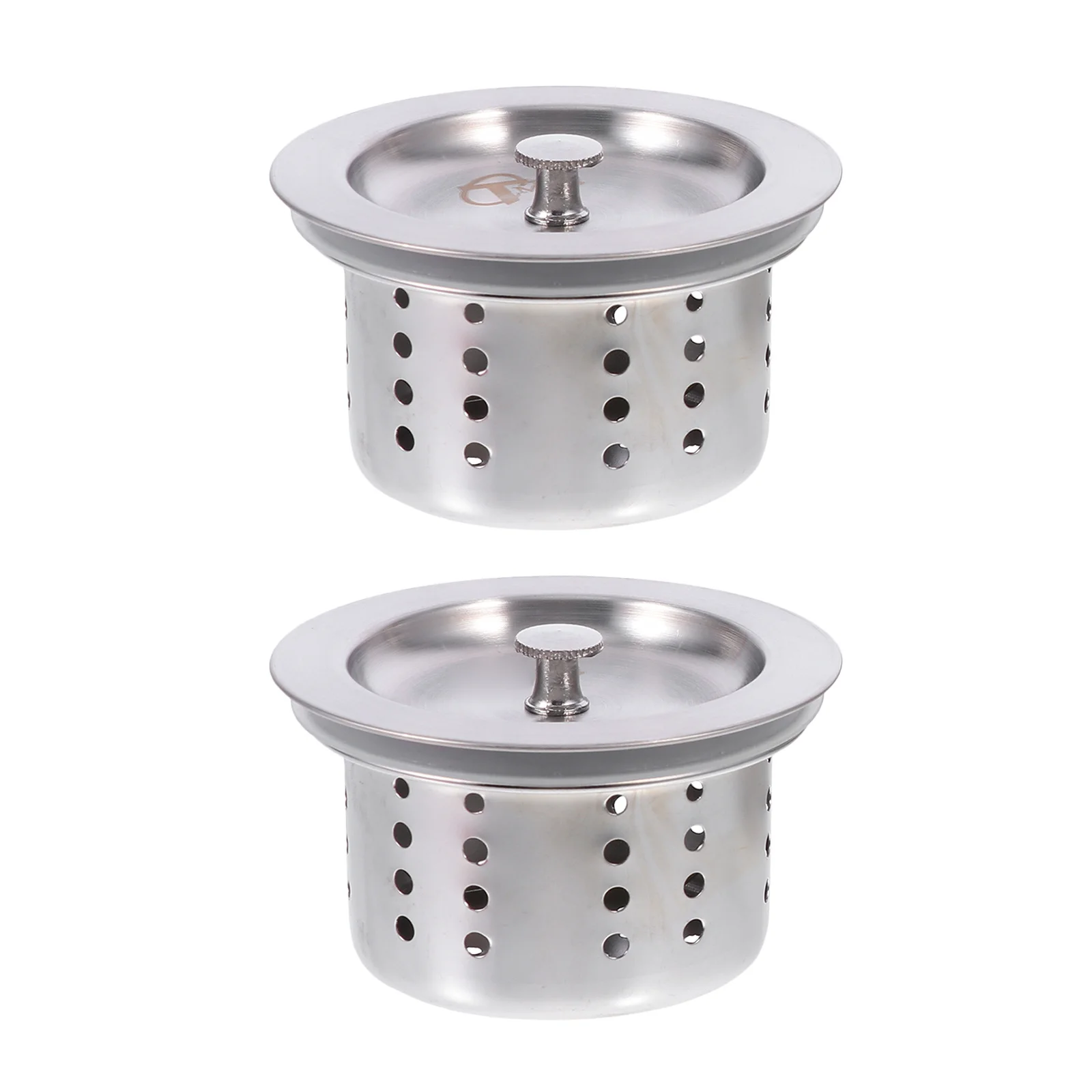 2 مجموعة مصفاة حوض سلة الفولاذ المقاوم للصدأ غرامة شبكة تصميم متعدد حفرة ل بالوعة المطبخ تصفية تصفية أداة دائم سهلة التنظيف #4