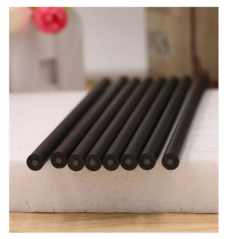 5/10 Pcs Professionele Potloodschets Hb Ronde Bar Matte Black Resin Schilder Art Tekening Levert