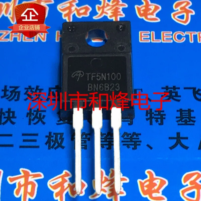 5PCS-10PCS TF5N100 AOTF5N100 TO-220F 1000V 4A ใหม่และต้นฉบับบนสต็อก
