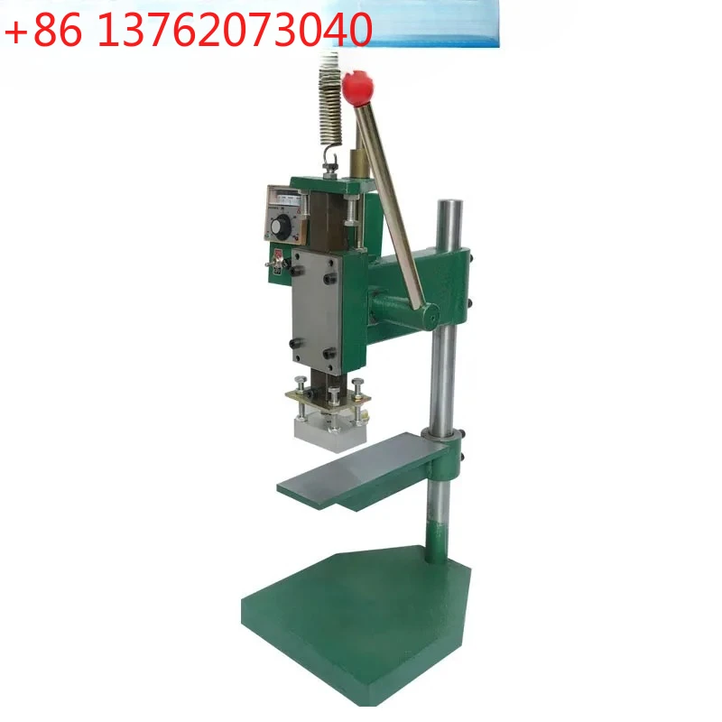 

Manual stamping machine with large stroke rubber box, rubber basket, wood and leather finished product hot stamping