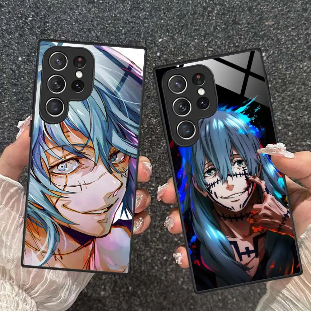 JJK Mahito Phone Case for Samsung Galaxy S26 S25 S24 S23 S22 S21 S20 Note20 Plus FE Ultra Glass Protective Cover