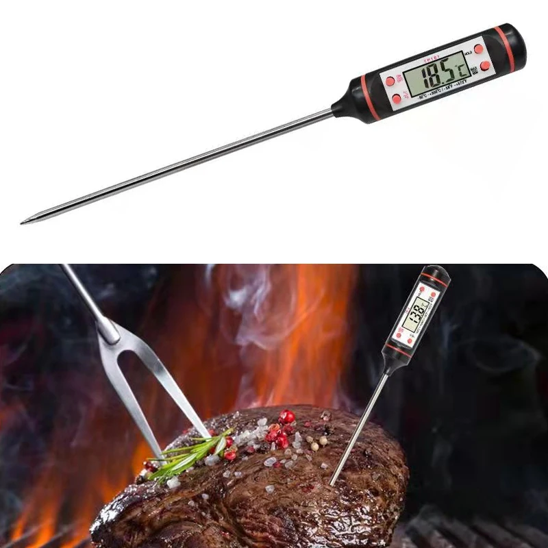 Electronic Thermometer for BBQ Barbecue Cooking Baking  Measure The Temperature of Oil Milk and Roast Meat Kitchen Accessories