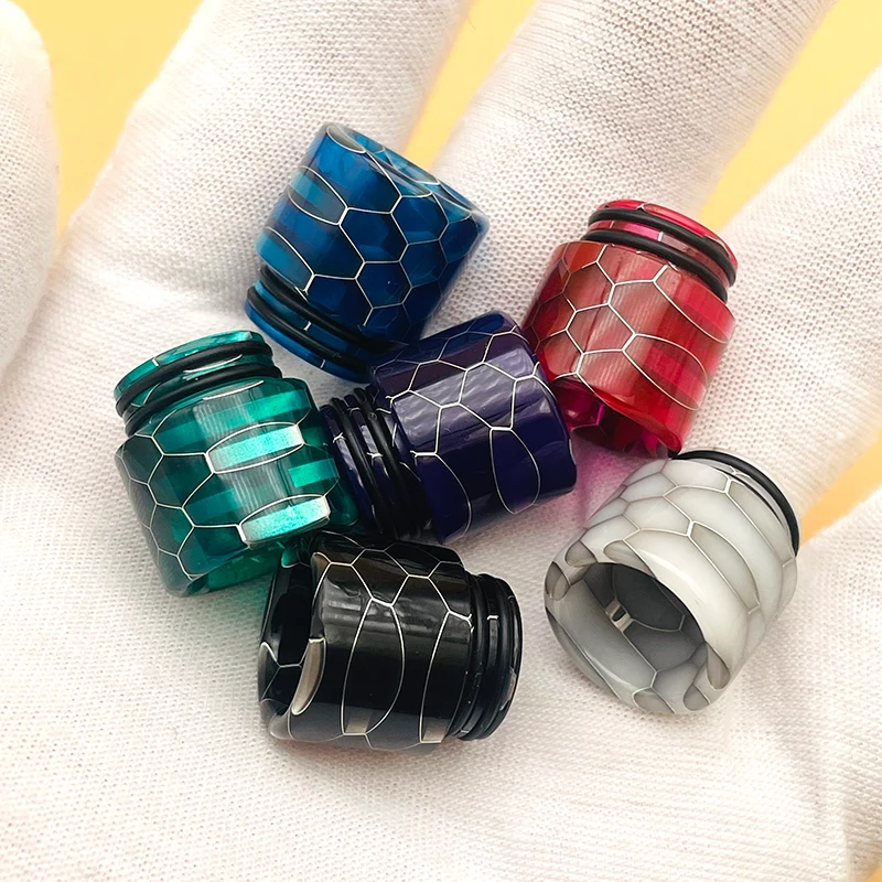 DSX Snakeskin راتنجات الايبوكسي أطراف فم بالتنقيط ، قطعة فم ، TFV8 ، TFV12 ، خزان الأمير ، كيلين ، RTA ، ملحقات الخزان #1