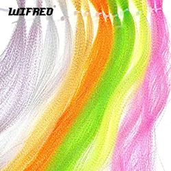 Wifreo 14pack UV Fluorescent Crystal Flashabou Krystal Tinsel Flash Fly Tying Material Saltwater Jig Tying Tackles