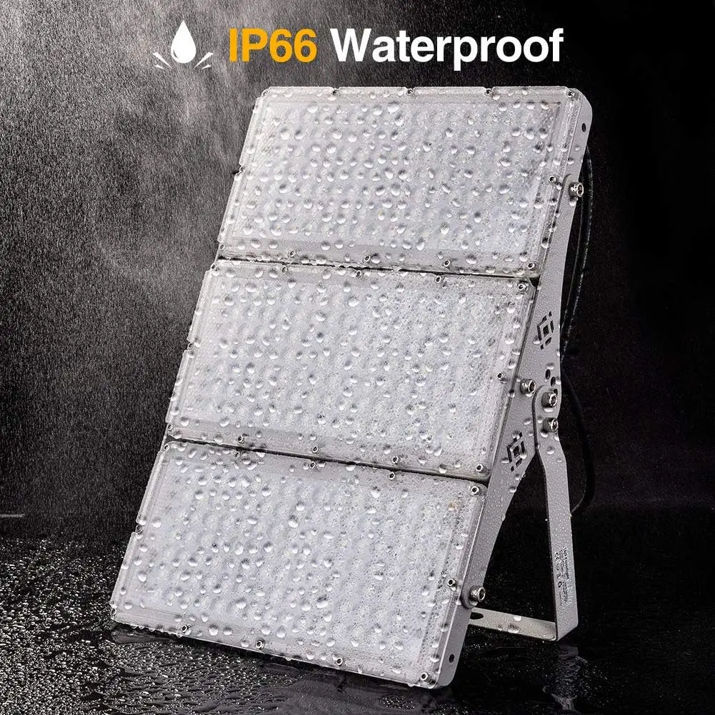 ไฟส่องสว่าง LED 300W, 24000LM สว่างพิเศษสำหรับภายนอกอาคาร พร้อมมาตรฐานกันน้ำ IP66 เหมาะสำหรับโรงรถ สวน และลานจอดรถ