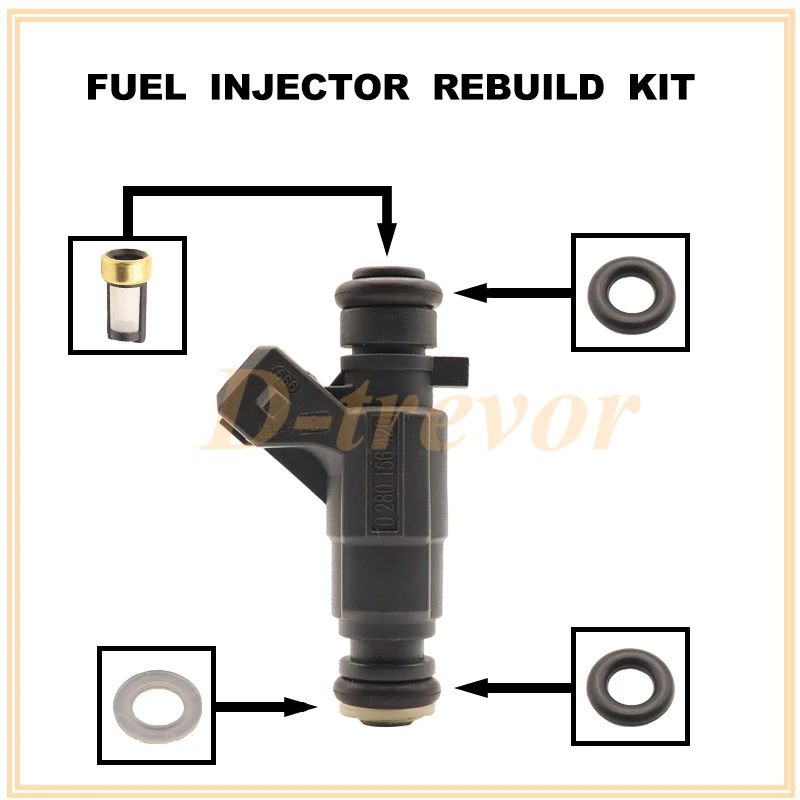 Fuel injector nozzle repair kit for Wuling Sunshine 466 Chang an Star CM5 L4 2000-2016 0280156420