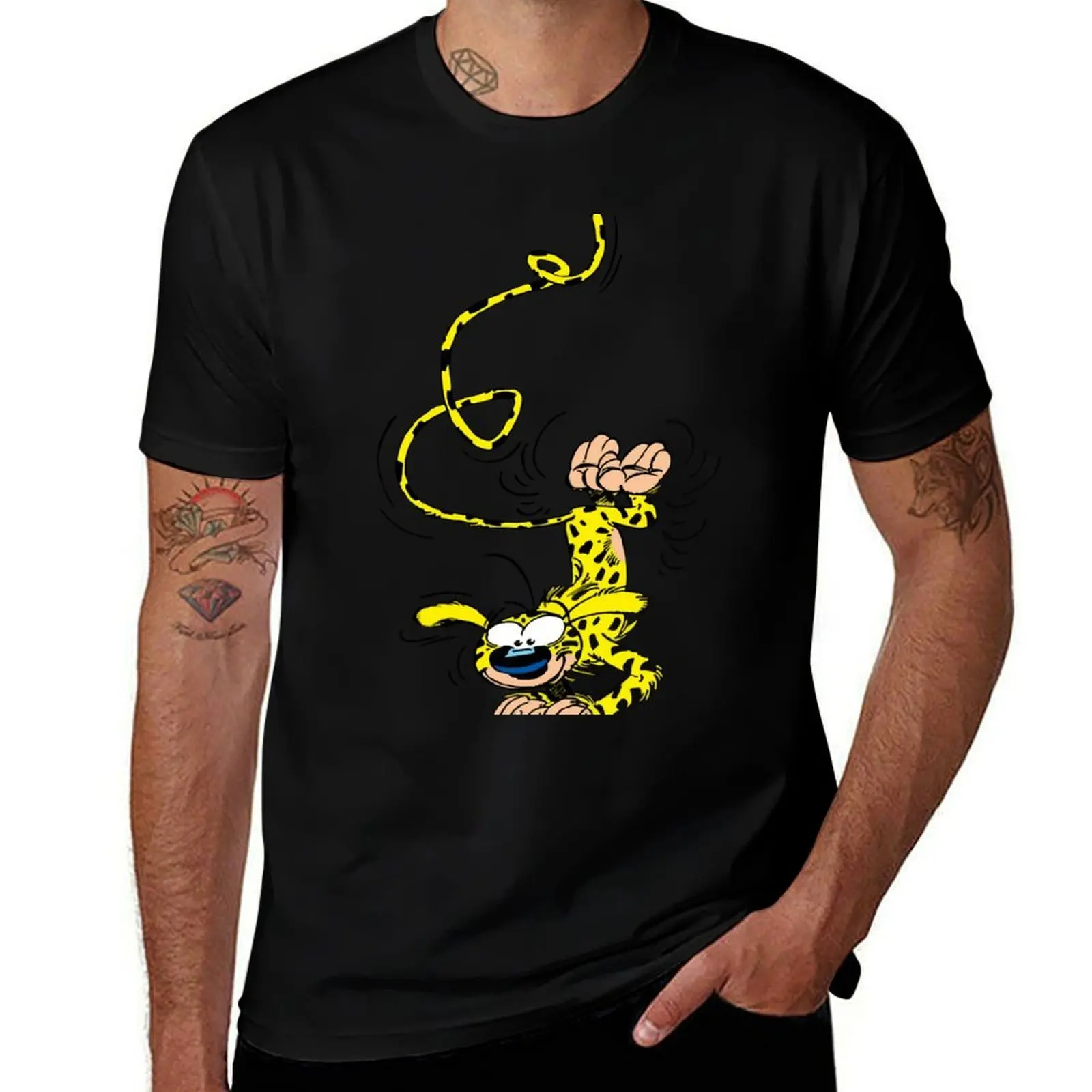 Marsupilami handstand T-Shirt Breathable Basic Cotton T-Shirt