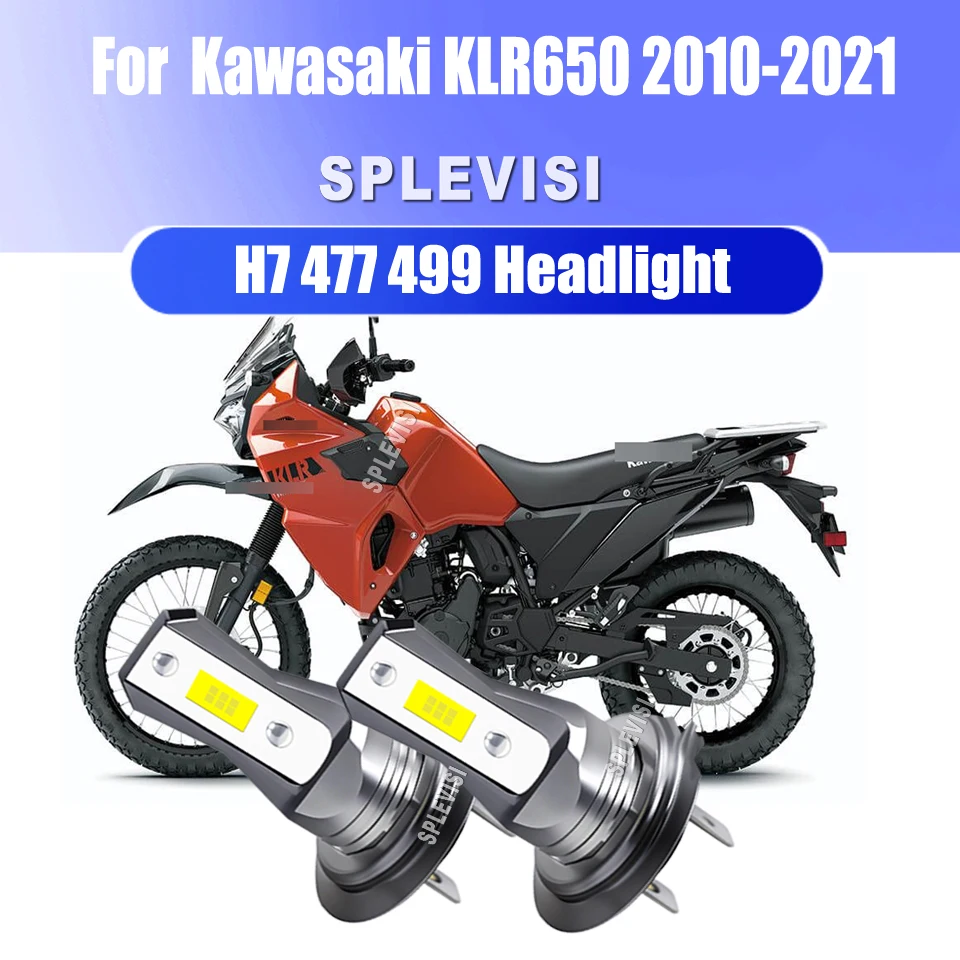 

12v H7 45W LED Headlight Lamps - Ideal for Night Driving & Dark Road For Kawasaki KLR650 2010 2011 2012 2013 2014 2015-2021