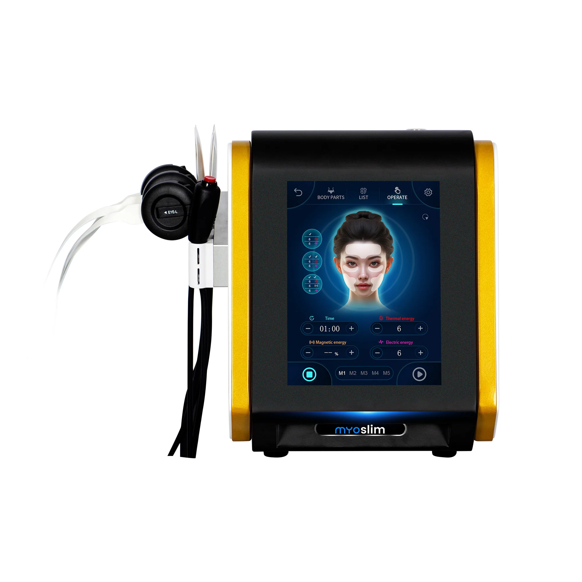 

MYOSLIM Tightens Muscles Tightens Skin And Increases Muscles EMS Builds A Professional Version Of Face Lifting And anti-aging