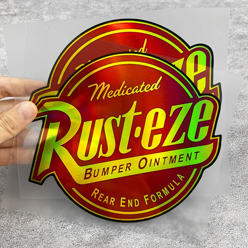 1PC/2PCS Rust-Eze Naklejki motocyklowe Filtr przeciwsłoneczny DIY Zbiornik paliwa motocykla Naklejki winylowe Skuter elektryczny Dekoracja okna samochodu
