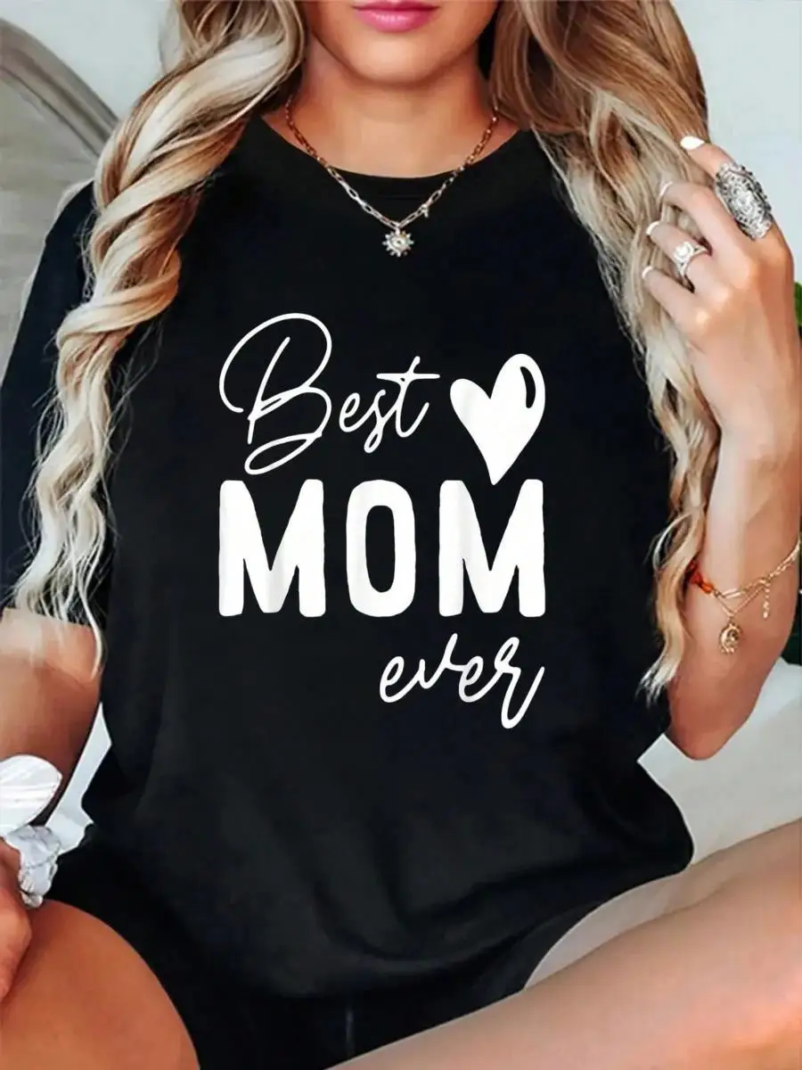 100_ Cotton Mothers Day Best Mom Ever Gifts From Daughter Women Mom T-Shirt Men s Women s Soft Breathable Tee Classic Fashion Summer Tops Printin