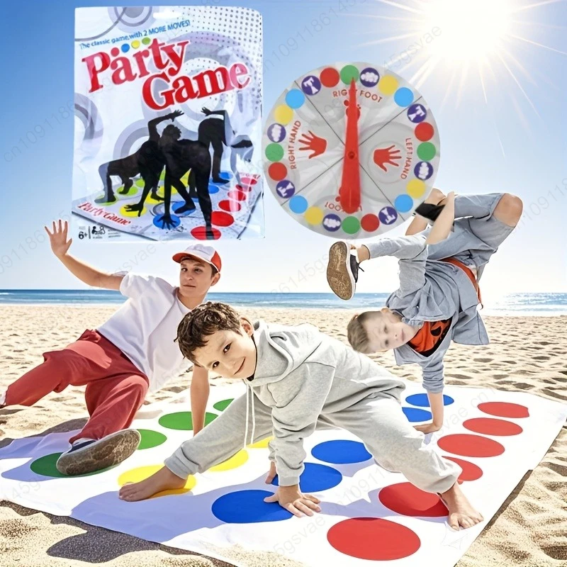 

Twister Game Twister Funny Balance Family Party Games with Spinner Floor Play Mat Floor Game Gift for Kids Family Birthday Party