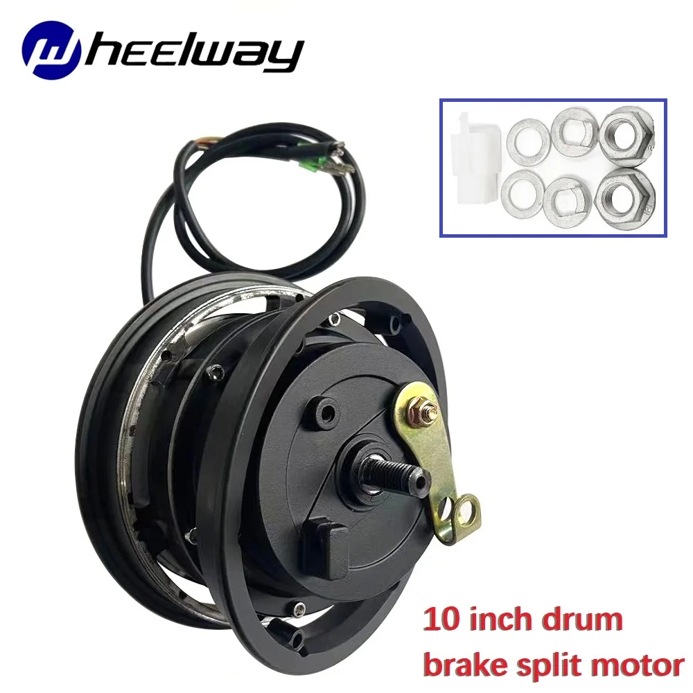 10 Inch 36V48V60V 1000W DC Brushless Split Drum Brake Motor Scooter Electric Bike High Speed Motor Simple and Easy Installation