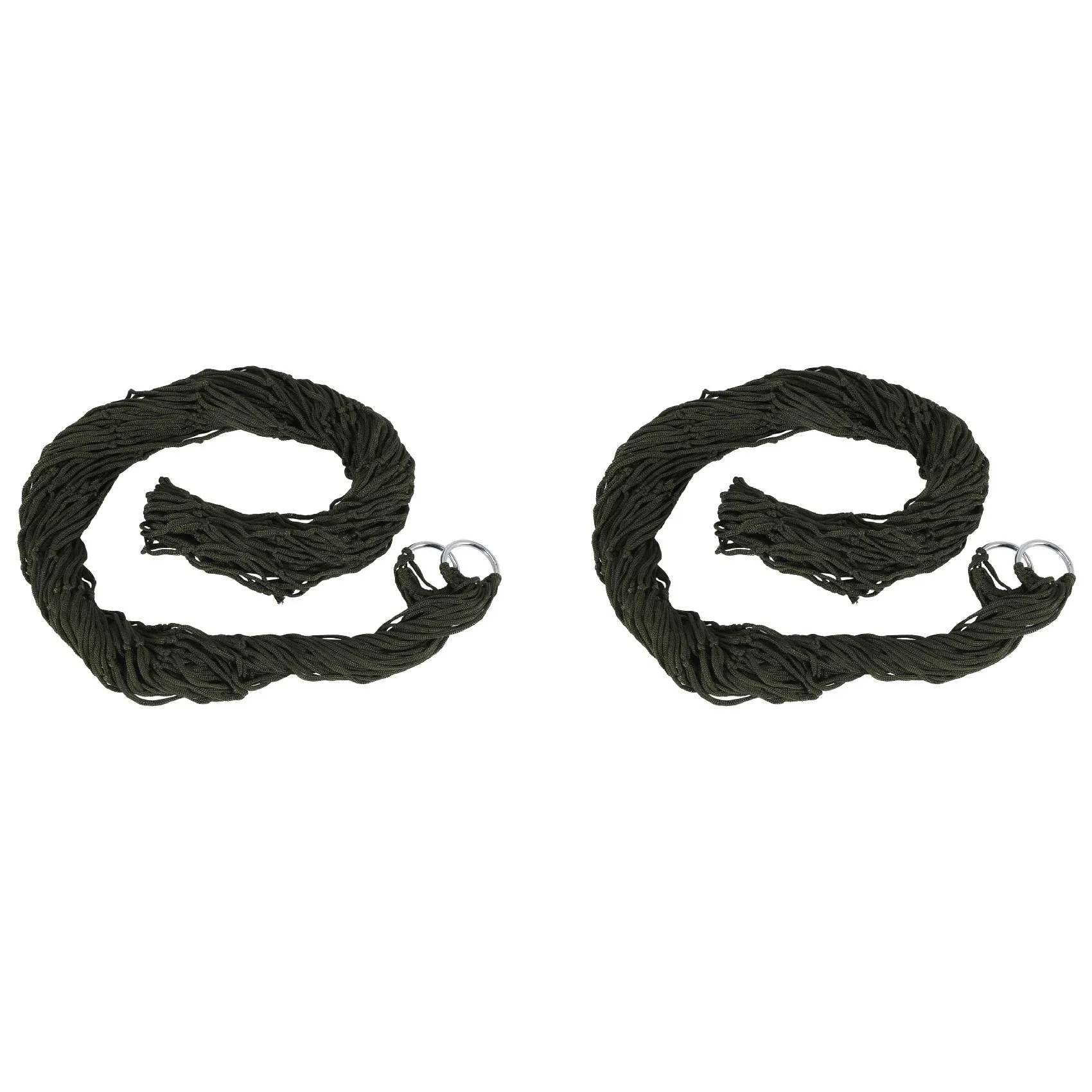 2X المحمولة في الهواء الطلق أرجوحة رياضية، أرجوحة التخييم شبكة صافي لحديقة الشاطئ ساحة السفر حديقة سوينغ سرير معلق-BAAQ