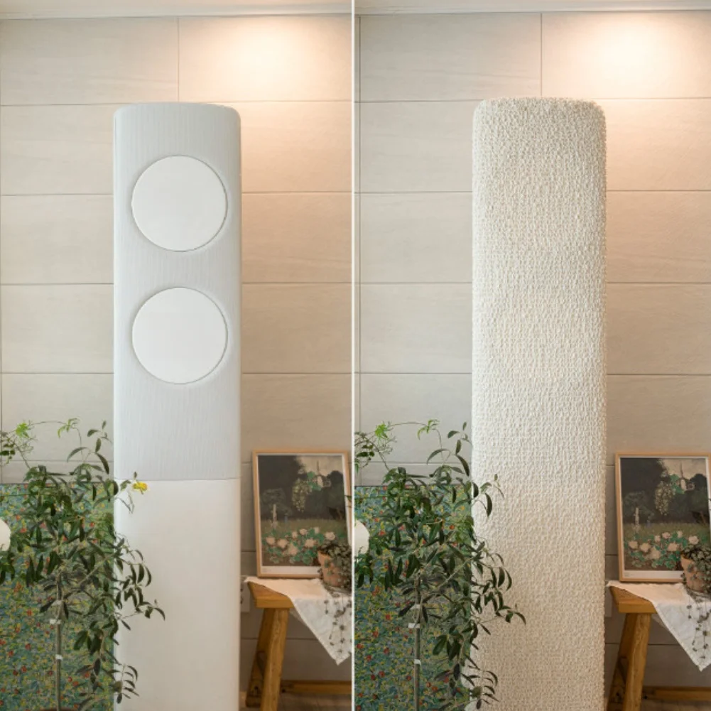 

Vertical Air Conditioner Dust Cover for Cylindrical Cabinet AC Units Polyester Material 175x40cm White Coffee Blue