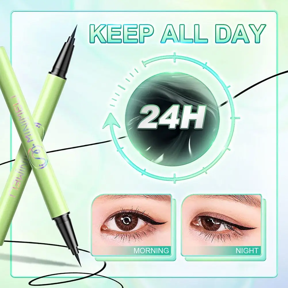 Penna per Eyeliner liquido da 0.6g impermeabile ad asciugatura rapida senza trucco Comestics Eyes Blooming Pen strumenti per Eyeliner di bellezza G4Q9