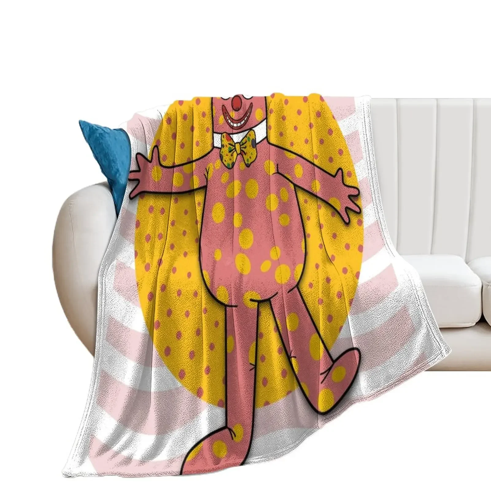 Mr Blobby II Throw Blanket Giant Sofa Blankets For Bed Fashion Sofas Blankets