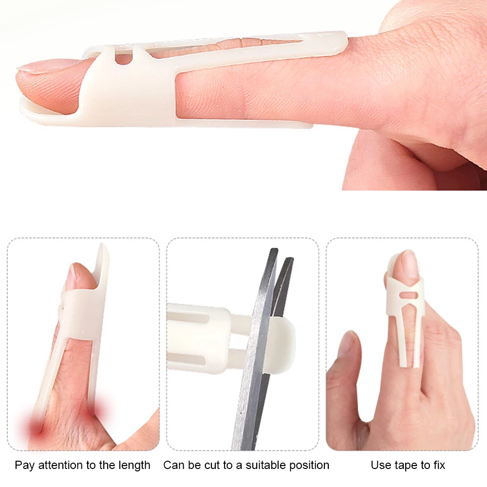 Tcare 7Pcs/Set Mallet Finger Splints Brace Protector Adjustable Broken Fingers Joint Stabilizer Straightening Arthritis Knuckle