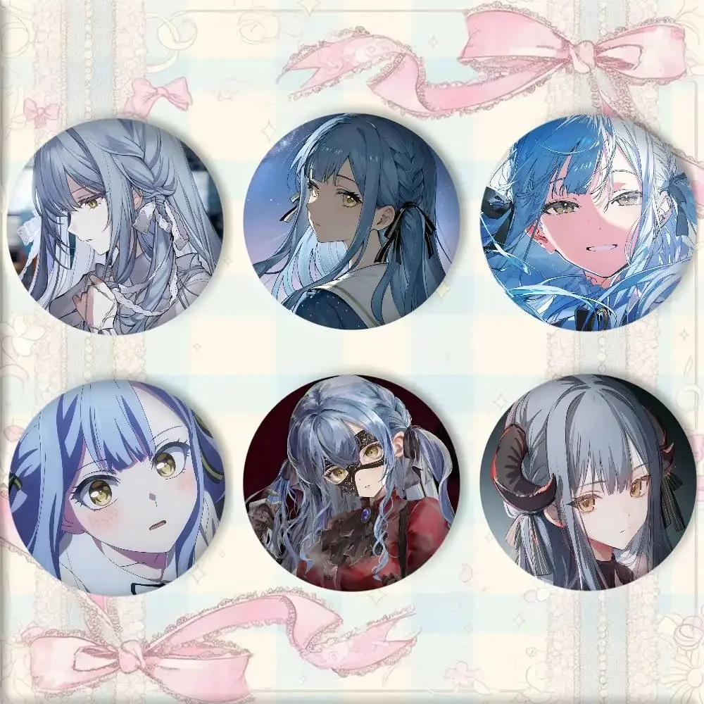 Anime Cute Girl B-BanG Dream Togawa Sakiko Badges Round Cosplay Pin Bag Decor Fans Collect Friends Gifts Brooch