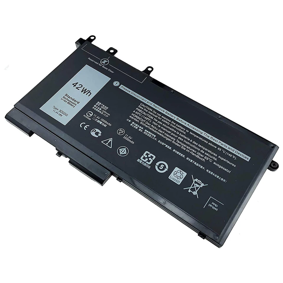 3DDDG デル Latitude E5280 E5480 11.4V 42Wh リチウムイオンバッテリー