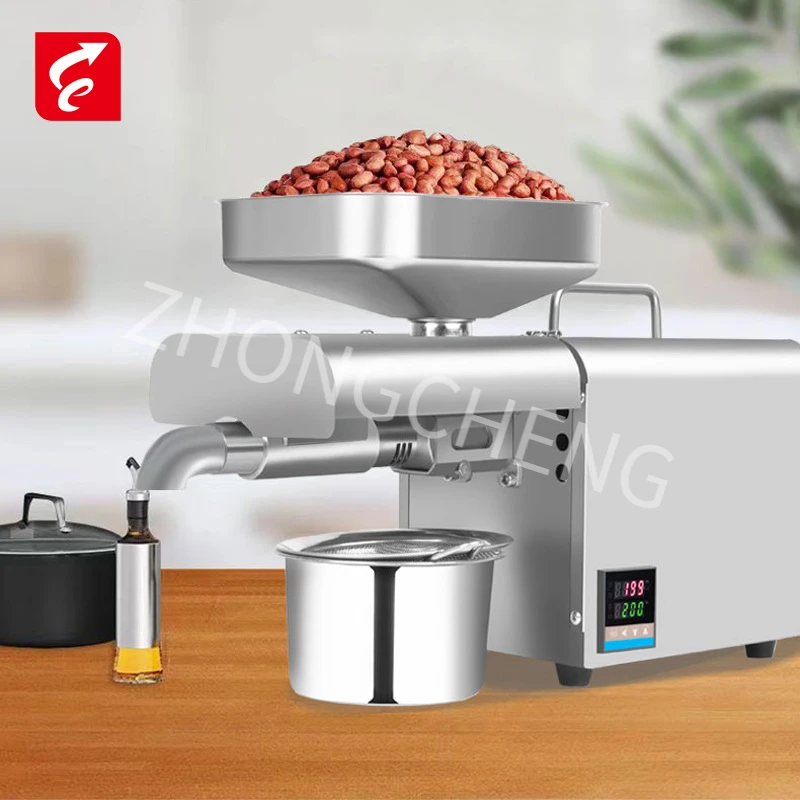 ماكينة ضغط الزيت من الفولاذ المقاوم للصدأ T2 مستخرج الزيت البارد/الساخن لآلة ضغط زيت الفول السوداني/السم/عباد الشمس