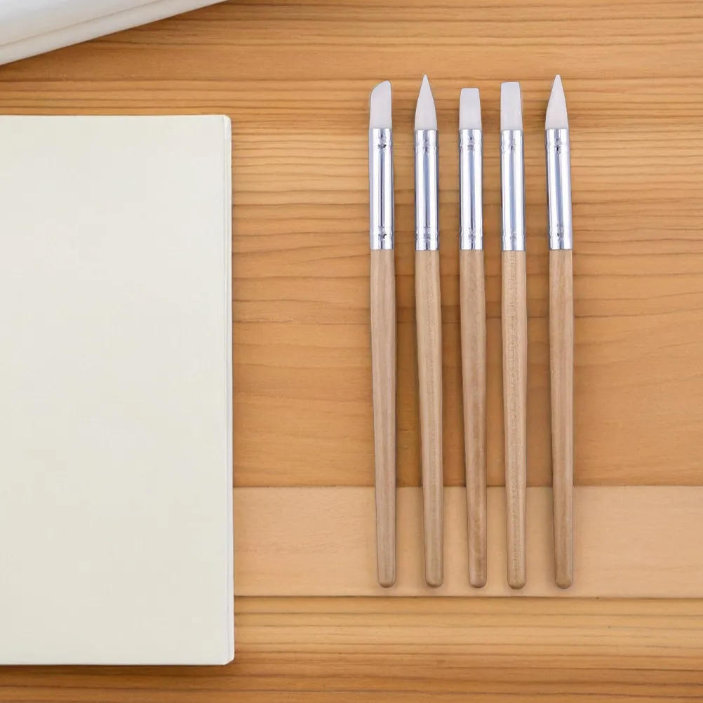 

Набор из 10 инструментов для лепки из глины: силиконовые насадки, мягкие наконечники, деревянные ручки для тиснения, моделирования и работы с керамикой