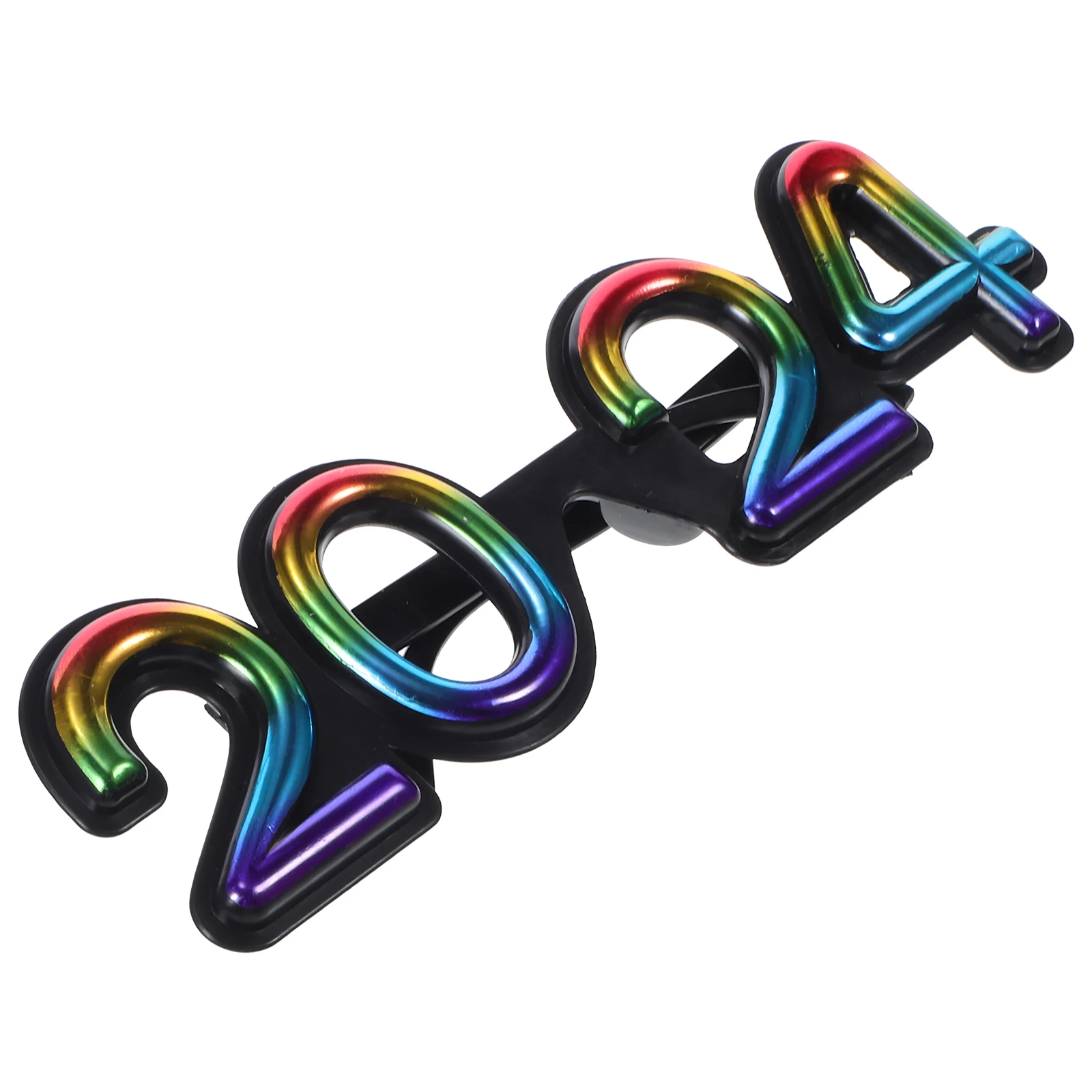 2024 Modeling Fun New Year Party Glasses Party Accessories Plastic Glasses New Year Supplies Photo Props Celebration Decor