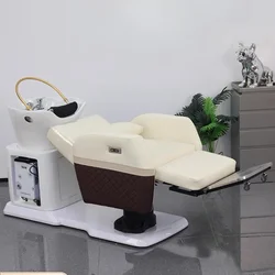 Professional Hair Spa Japanese Massage Shampoo Chair Washbasin Headspa Water Chaise Coiffure Interior Barber Wash Bed XFY-73