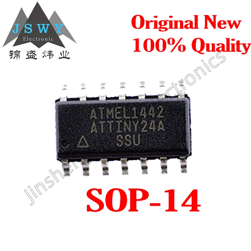 (5/20pieces) ATTINY24A-SSU ATTINY24A Package SOP14 8-bit Microcontroller Chip IC Good quality Brand new Consumer Electronics