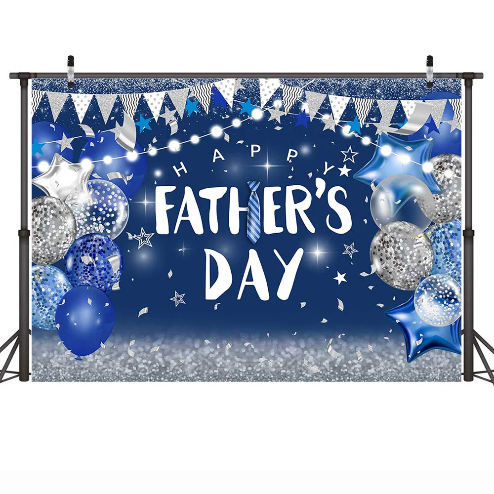 عيد الأب السعيد خلفية زينة التعادل بالونات بريق النقاط الرايات خلفية الحب أبي الهدايا الأسرة لوازم الحفلات الدعائم
