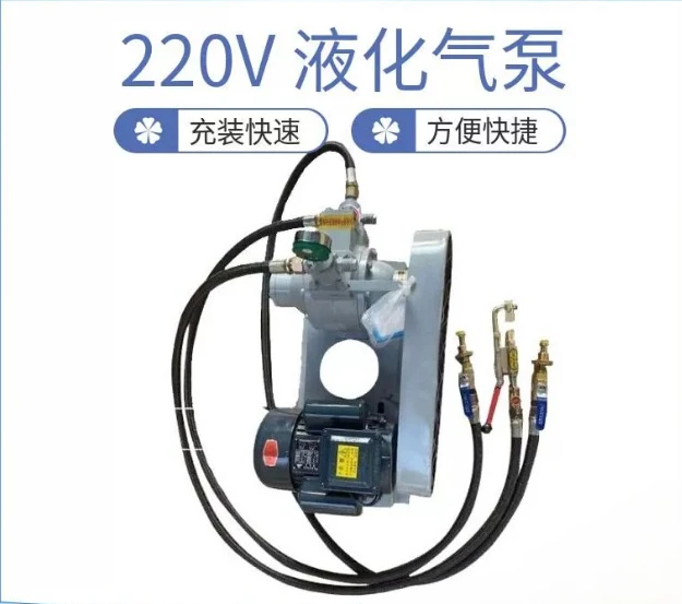 2HP 220V LPG Transfer Pump - Home Tank Cylinder Filling Electric Gas Pump for Propane & Butane Refill