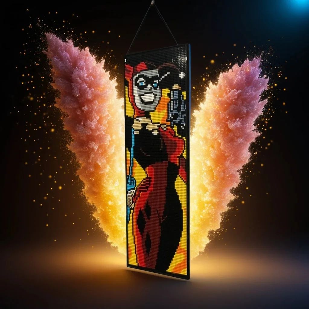 

7323PCS MOC Premium Pixel Portrait - Complex DIY Wall Decor Building Blocks, Display Birthday Toys Gift