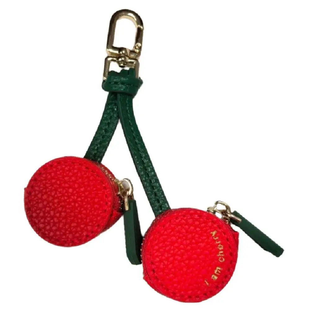 

Cute Sweet Cherry Shape Coin Purse Woman Wallet Locator Pocket Mini Pouch Bag Pendant Key Chain Gift Small Kaychains For Bag