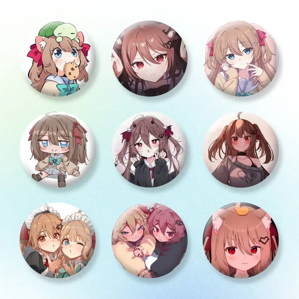 

Neuro Sama Vtuber Brooches Cartoon Badge Pins Backpack Hat Accessories Friend Gift