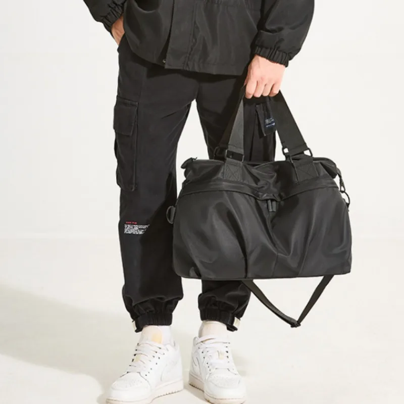 

Travel Shoulder Tote Bag for Men's Large Portable Luggage Bag Sports Storage Duffle Bag High Quality Oxford Cloth Man Handbag
