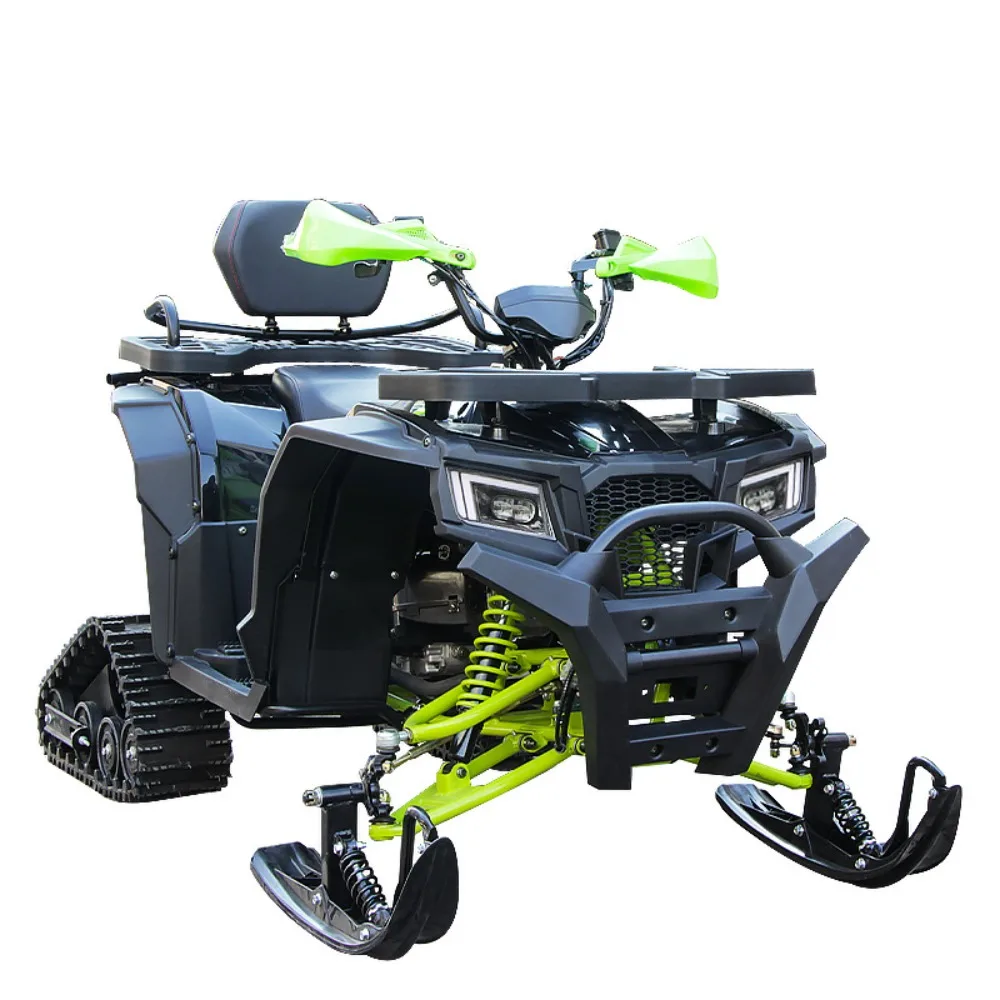 200cc سنو ATV أربع عجلات على الطرق الوعرة المسار دراجة نارية تزلج الكبار الثلج مع فرامل قرصية هيدروليكية وشاشة الكريستال السائل جميع التضاريس #6