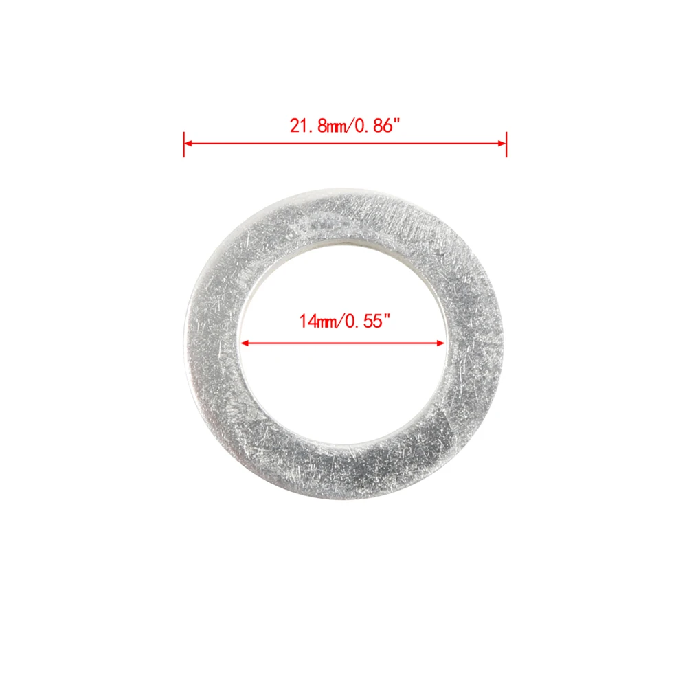 50pcs számára HONDA/ACURA 14MM Beolajoz Alagcső dugasz Szétlapít vkit WASHERS 94109-14000 szabadon szállítás