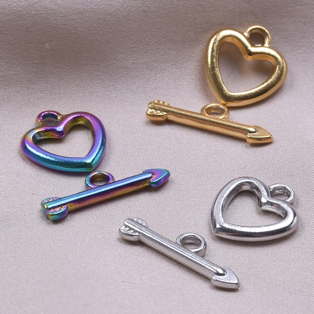 

6pcs/Lot Stainless Steel Charms Personality Classic OT Clasp For Necklace Bracelet Pendants Connector Toggle Metal Accessories