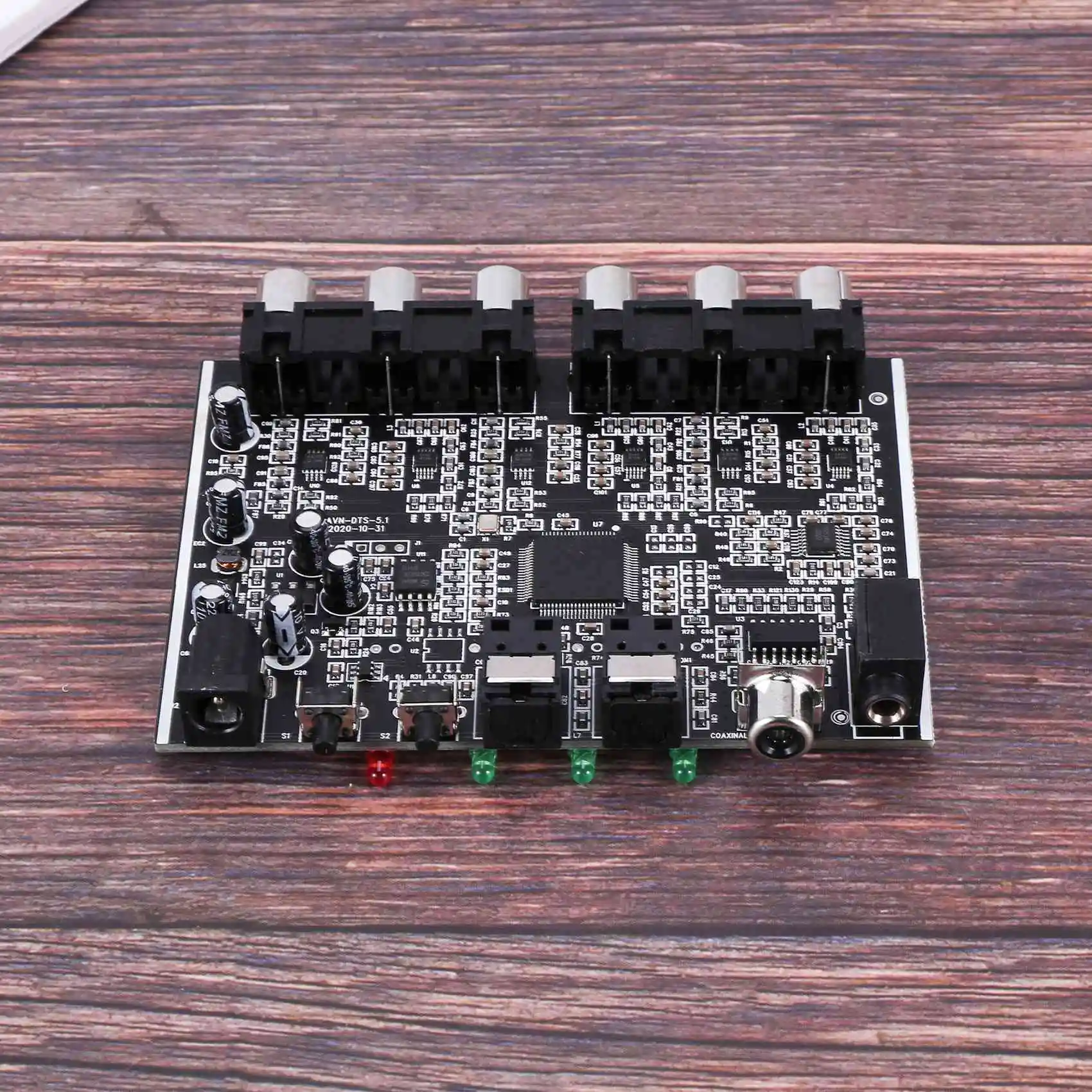 

Модуль AED7-DAC 5.1-канальный AC-3 PCM цифровой оптический DTS RCA Hi-Fi стерео аудио декодер для домашнего кинотеатра, плата декодирования усилителя