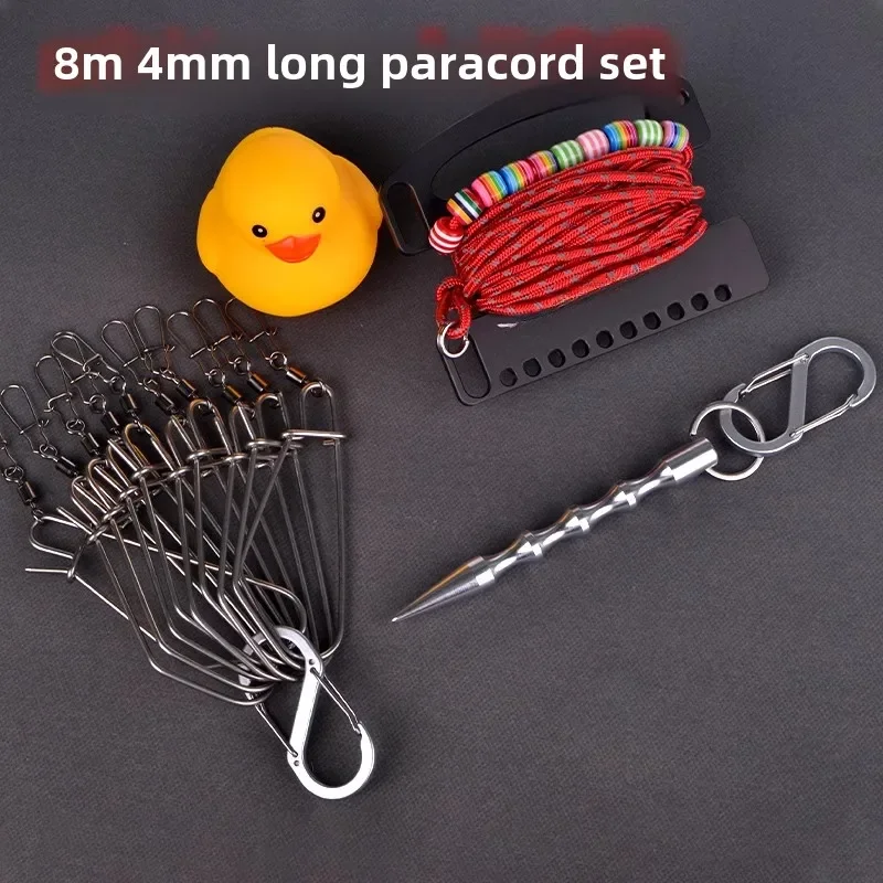 

Aluminum alloy live fish lock multifunctional stainless steel buckle ground insert luya equipment