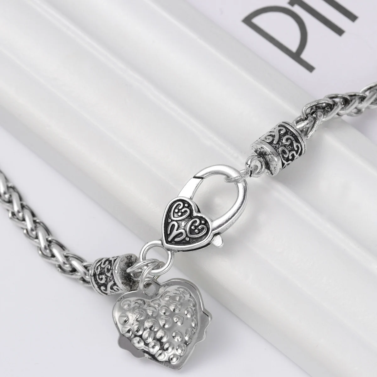 

Heart Necklace For Daughter Daddy Father'S Shiny Pendant Jewelry Alloy 1.8X1.8X0.2Cm Daddys Girl Gift Idea Heart-Shaped