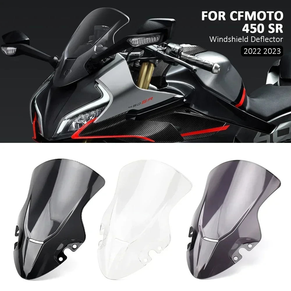 Motorcycle Windshield Screen Visor Windscreen Shield Deflector Protector Cover For CFMOTO 450 SR 450SR 450sr 450 sr 2022 2023